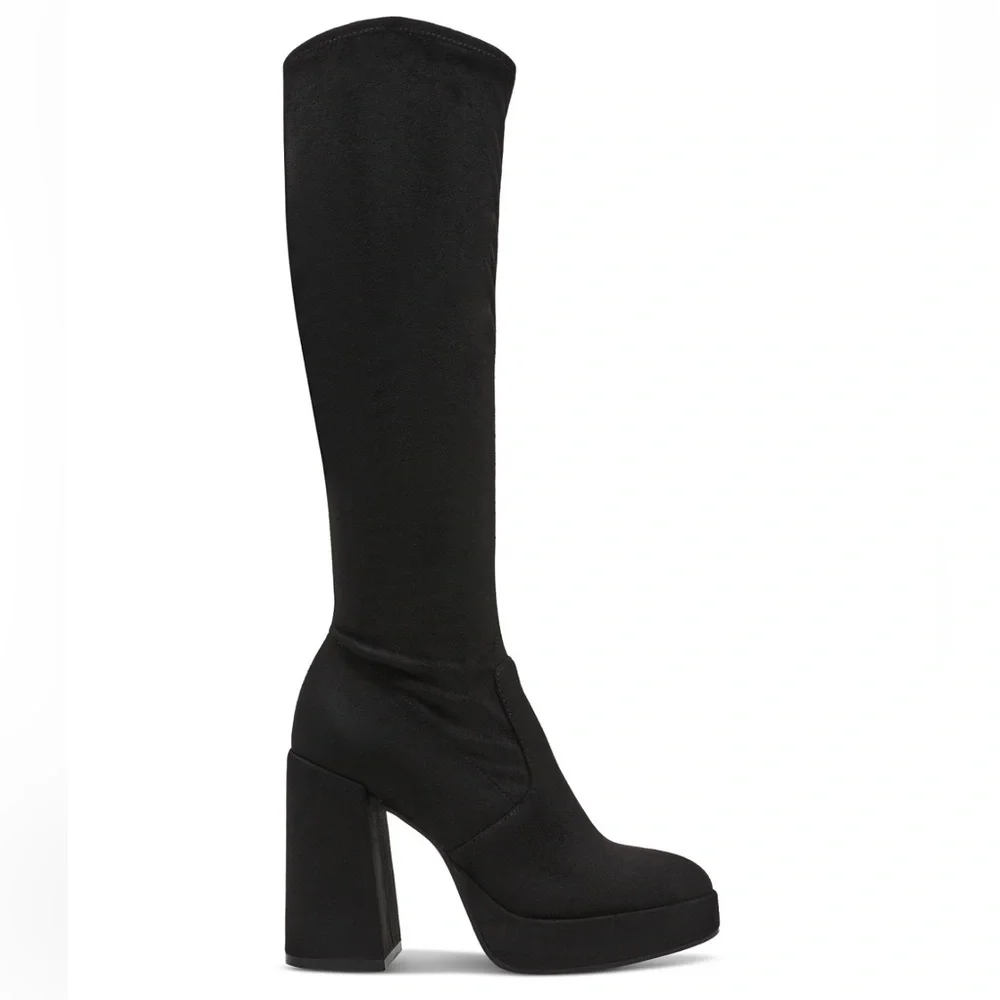 Steve Madden Twain Platform Knee-High Stretch Boots- Size 8